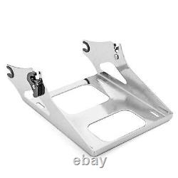 1 Chrome Tour pak pack mount rack with Docking Hardware for Harley 14-UP Touring