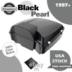 Advanblack BLACK PEARL Rushmore Chopped Tour Pack Pak Fits 97+ Harley/Softail