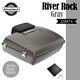 Advanblack River Rock Gray Rushmore Chopped Tour Pack Pak For 97+ Harley/softail