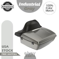 Advanblack Rushmore King Tour Pak Pack For 97+ Harley/Softail INDUSTRIAL GRAY