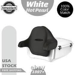 Advanblack Rushmore King Tour Pak Pack WHITE HOT PEARL For 97+ Harley/Softail