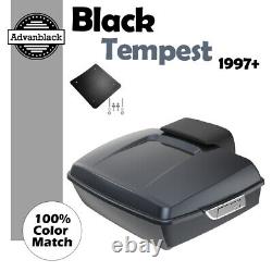 BLACK TEMPEST Advanblack Rushmore Chopped Tour Pack Pak Fits 97+ Harley/Softail