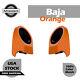 Baja Orange 6.5 Inches Speaker Pods Fits Harley King Tour Pack Pak Pack