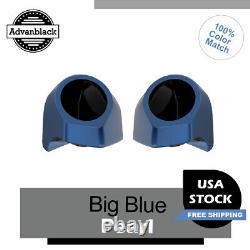 Big Blue Pearl 6.5'' Speaker Pods For Advanblack & Harley King Tour Pack Pak