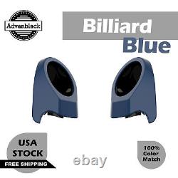 Billiard Blue 6.5 inches Speaker Pods For Harley King Tour Pack Pak Advanblack