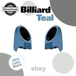 Billiard Teal 6.5 inches Speaker Pods For Advanblack & Harley King Tour Pack Pak