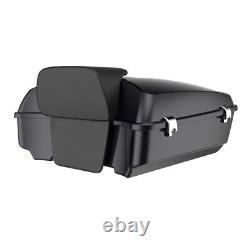 Black Pearl Chopped Tour Pack Pak Trunk Luggage For Harley Street Road King