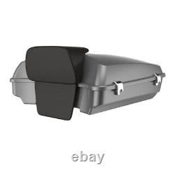 Charcoal Pearl Razor Tour Pak Pack Trunk Luggage Fits 97+ Harley Touring
