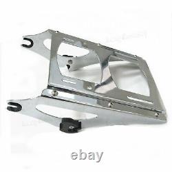 Chrome Detachable Two 2 Up Tour Pak Pack Mounting Fits For Harley Touring 09-13