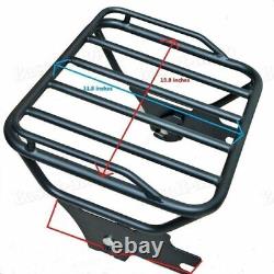 Detachable Twoup Tour Pak Pack Mounting Luggage Rack For Harley Touring 97-08 BS