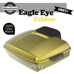 Eagle Eye Yellow Chopped Tour Pack Pak For 1997+ Harley Touring FLHR FLHXS FLTRX