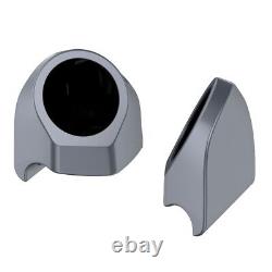 Gauntlet Gray Metallic 6.5 inches Speaker Pods Fits Harley King Tour Pack Pak