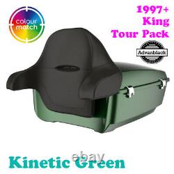 Kinetic Green King Tour Pack Pak For 1997+ Harley Touring Street Road