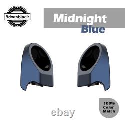 Midnight Blue King Tour Pack Pak Rear 6.5 Speaker Pods For Advanblack & Harley