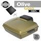 Olive Gold Chopped Tour Pack Pak Luggage Fits For 97+ Harley Davidson Touring