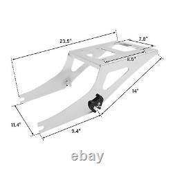 Pack Trunk Mounting Rack Fit For Harley Tour Pak Fat Boy FLSTF 2008-2016 Chrome