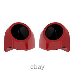 Redline Red 6.5'' Speaker Pods Fits for Advanblack & Harley King Tour Pack Pak