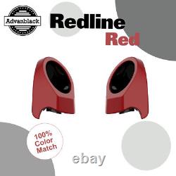 Redline Red 6.5'' Speaker Pods Fits for Advanblack & Harley King Tour Pack Pak