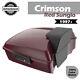Rushmore Chopped Tour Pack Pak Crimson Red Sunglo Fit Harley Touring/softail 97+