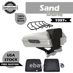 Sand Dune Razor Tour Pack Pak Trunk Luggage For Harley FLHR FLHXS FLTRX 1997+