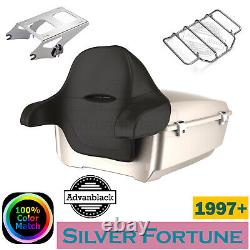 Silver Fortune King Tour Pack Pak For Harley Street Road Electra Glide 97+