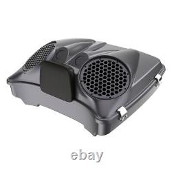 Smoky Gray Dual 8'' Speaker Lids Fits Advanblack/Harley Razor Tour Pack Pak