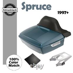Spruce King Tour Pack Pak Luggage Trunk For Harley Street Road King Glide 1997+