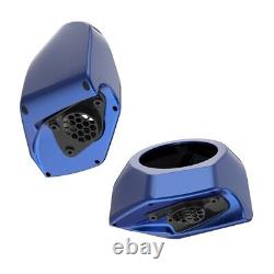 Superior Blue 6.5 inch Speaker Pods Fits Advanblack Harley King Tour Pack Pak