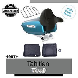 Tahitian Teal King Tour Pack Pak For Harley Street Road Electra Glide 1997+