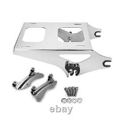 Two-Up Tour Pak Luggage Rack Chrome Steel Pack Fit For Harley Street Glide