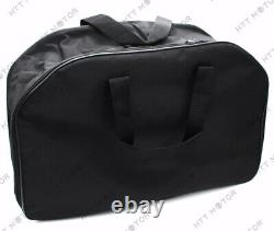 Unpainted Black Tour Pak Pack Trunk with Lock & Liner Bag For Harley Touring 97-08