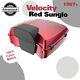 Velocity Red Sunglo Chopped Tour Pack Pak Luggage Fits For 97+ Harley Touring
