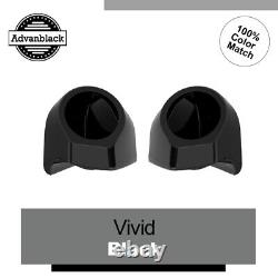 Vivid Black 6.5'' Speaker Pods Fits for Advanblack & Harley King Tour Pak Pack