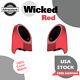 Wicked Red (glossy) 6.5 Inches Speaker Pods Fits Harley King Tour Pack Pak Pack