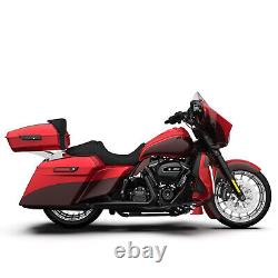 Wicked Red/Twisted Cherry 2-Tone Chopped Tour Pack Pak Fits Harley Touring 1997+