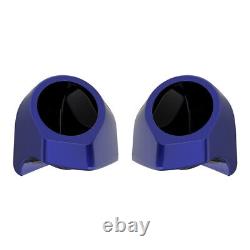 Zephyr Blue 6.5 inch Speaker Pods Fits Advanblack & Harley King Tour Pack Pak